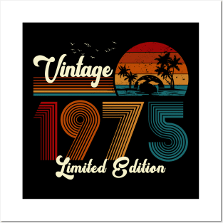 Vintage 1975 Shirt Limited Edition 45th Birthday Gift Posters and Art